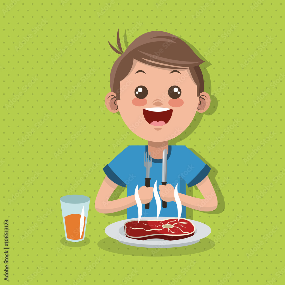 Illustration of kids menu, vector design, food and nutrition related Illustration of kids menu, vector design, food and nutrition related