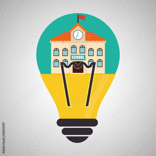 Flat illustration about back to school design