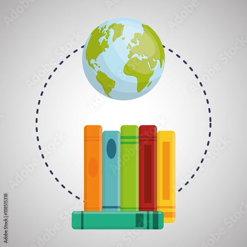 Flat illustration about back to school design