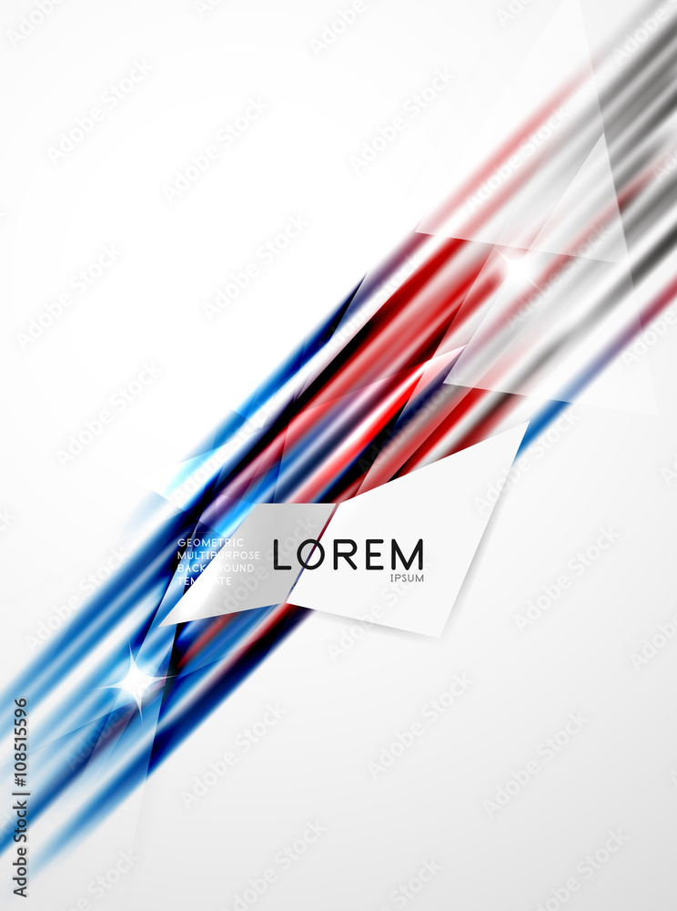 Fototapeta premium Shiny straight lines abstract background