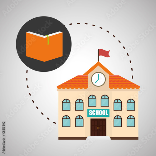 Flat illustration about back to school design