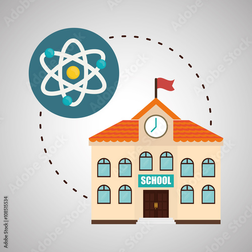 Flat illustration about back to school design