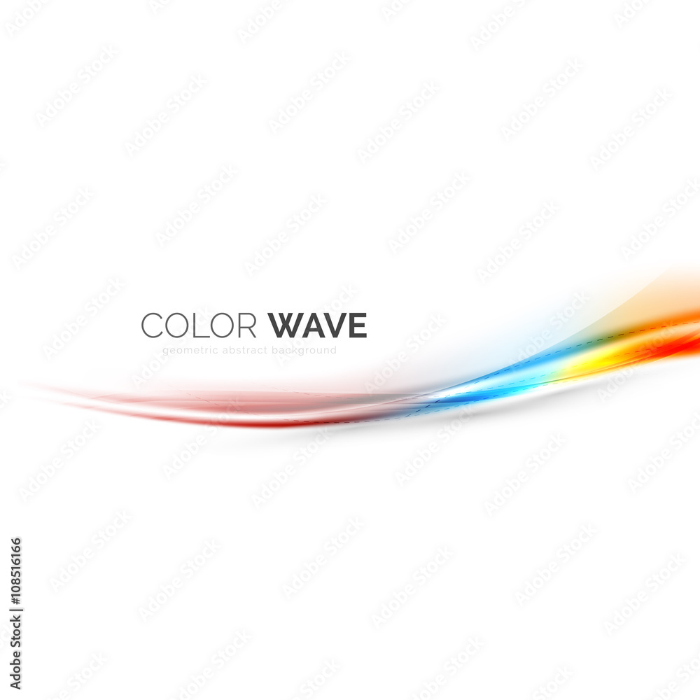 Obraz premium Color wave vector element