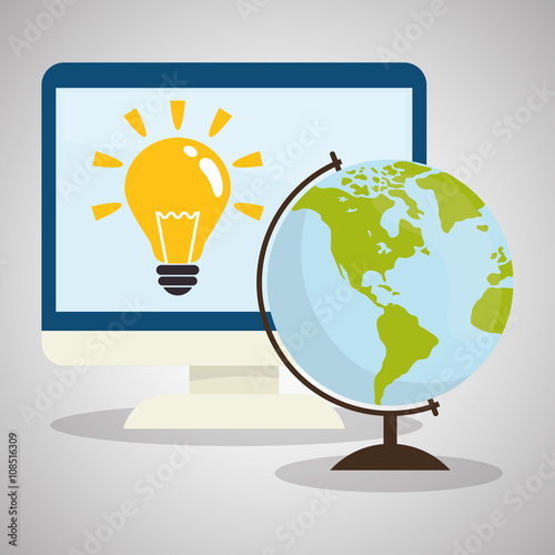 Flat illustration about back to school design