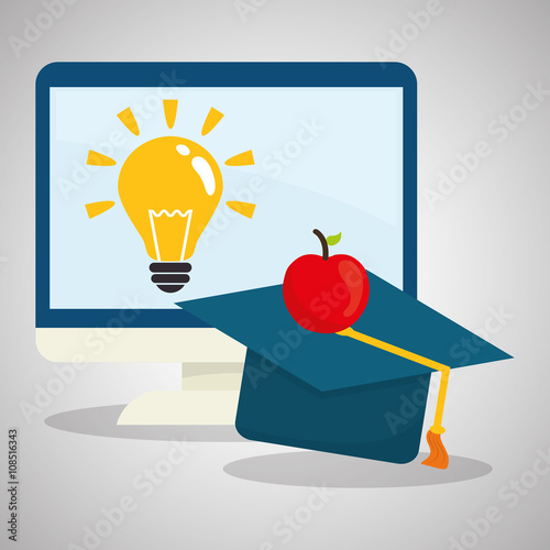 Flat illustration about back to school design