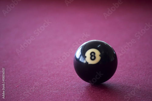 Black Billard Ball 8