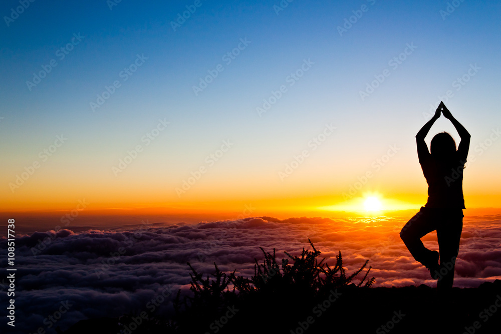 sunset yoga