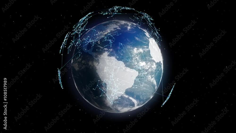 Terre réseau internet communication