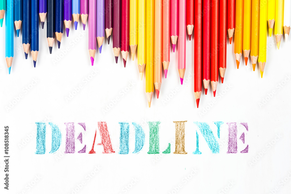 Deadline drawing by colour pencils Deadline drawing by colour pencils