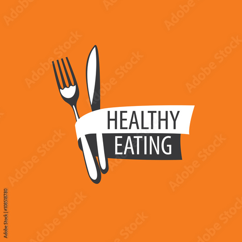 vector logo healthy eating