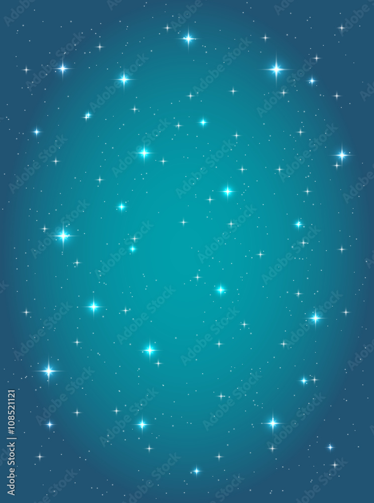 abstract background with night sky and stars. vector