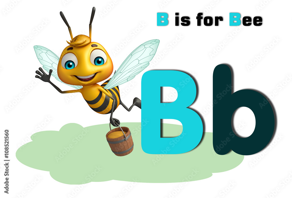 Bee with alphabte Bee with alphabte