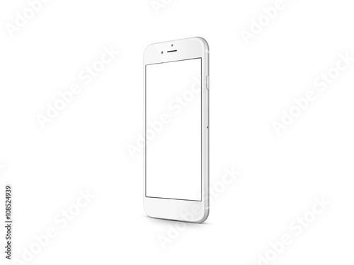 iPhone Silver isolated on white background