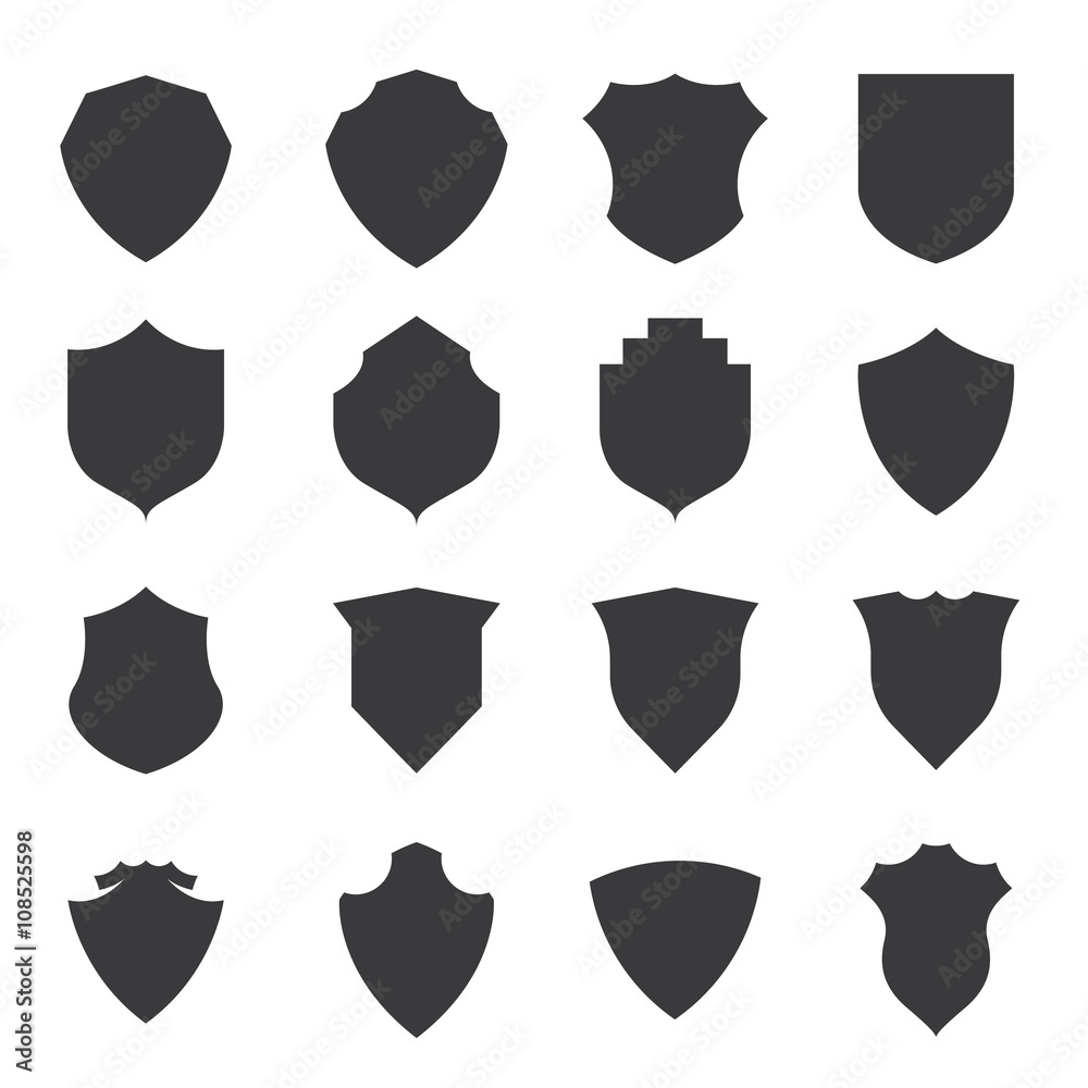 Crests logo element set.Heraldic logo,shield logo element,vintage laurel wreaths, heraldic icons