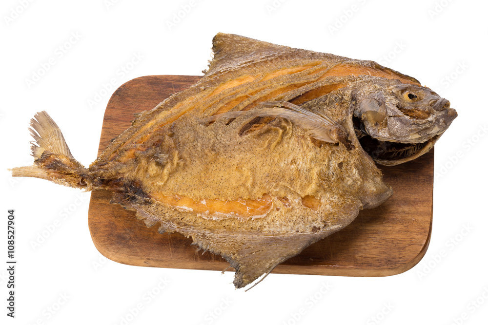 Fototapeta premium Pompano Fry isolate on white background