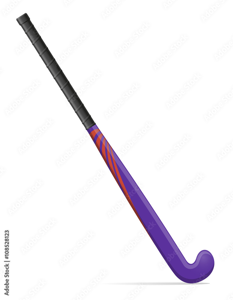 Naklejka premium field hockey stick vector illustration
