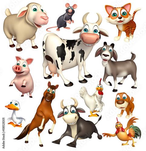 Farm animal collection © visible3dscience