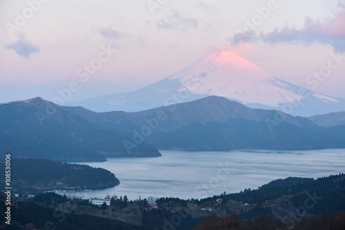 Mt.Fujiyama at Lake Ashi  Japan