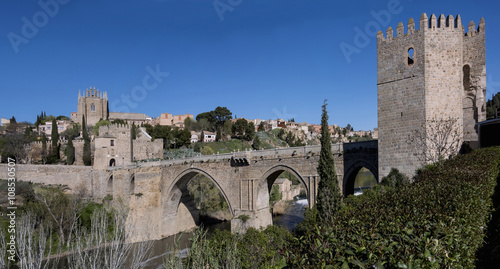 Bridge of San Martin  Toledo  Castilla la Mancha  Spain