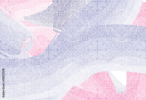 Vector pattern, lace texture, white openwork on a watercolor background, gentle illustration for your design