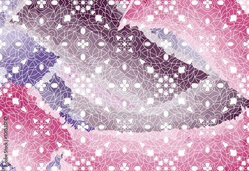 Watercolor pattern, abstract vector background, EPS 10, lace decoration