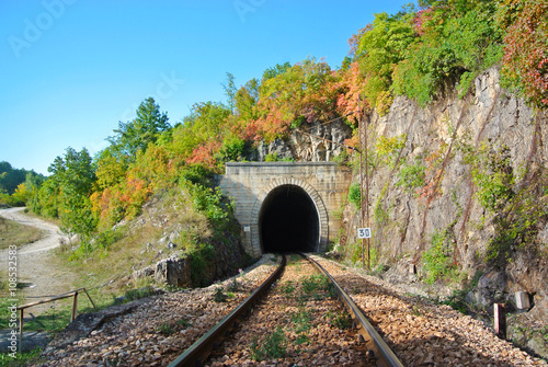 Entrance to railroad tunnel