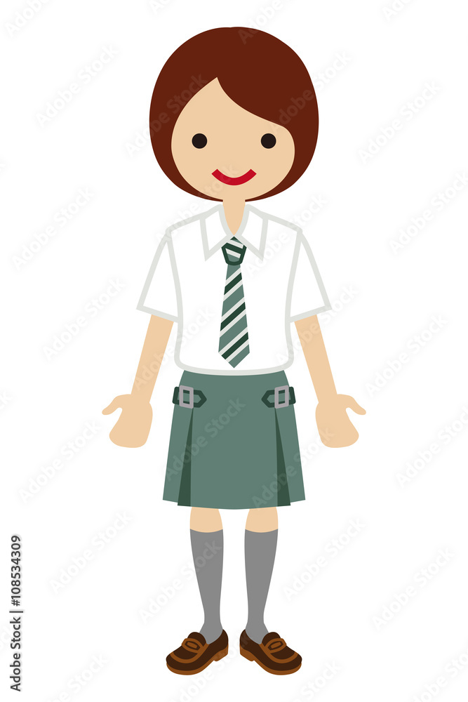 Japanese Female High school student - Tie - 女子高生 ネクタイ Japanese Female High school student - Tie - 女子高生 ネクタイ