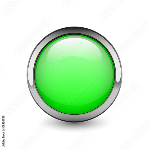 Green web button