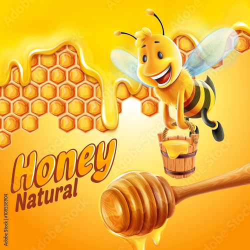 bee nest  honey drop