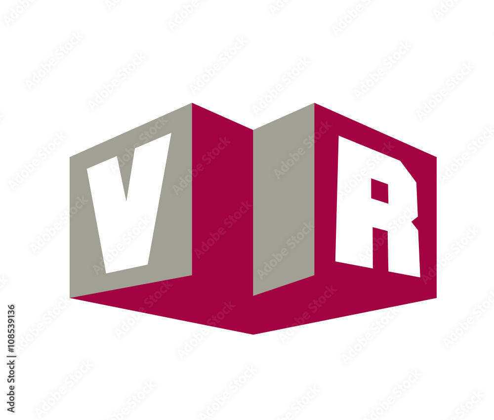 Fototapeta premium VR Initial Logo for your startup venture