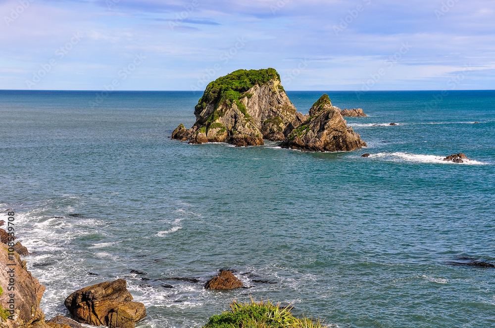 Coastal view in Cape Foulwind, New Zealand