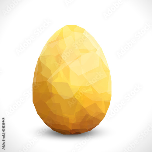 Golden egg. Vector illustration