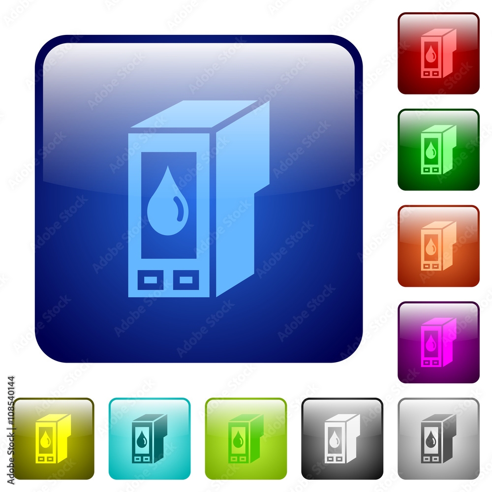 Color ink cartridge glass buttons Color ink cartridge glass buttons