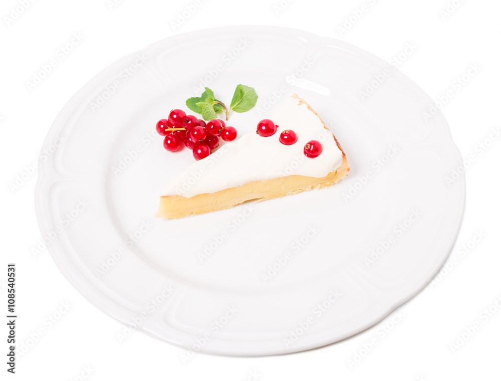 Lemon pie with sweet cream. Lemon pie with sweet cream.