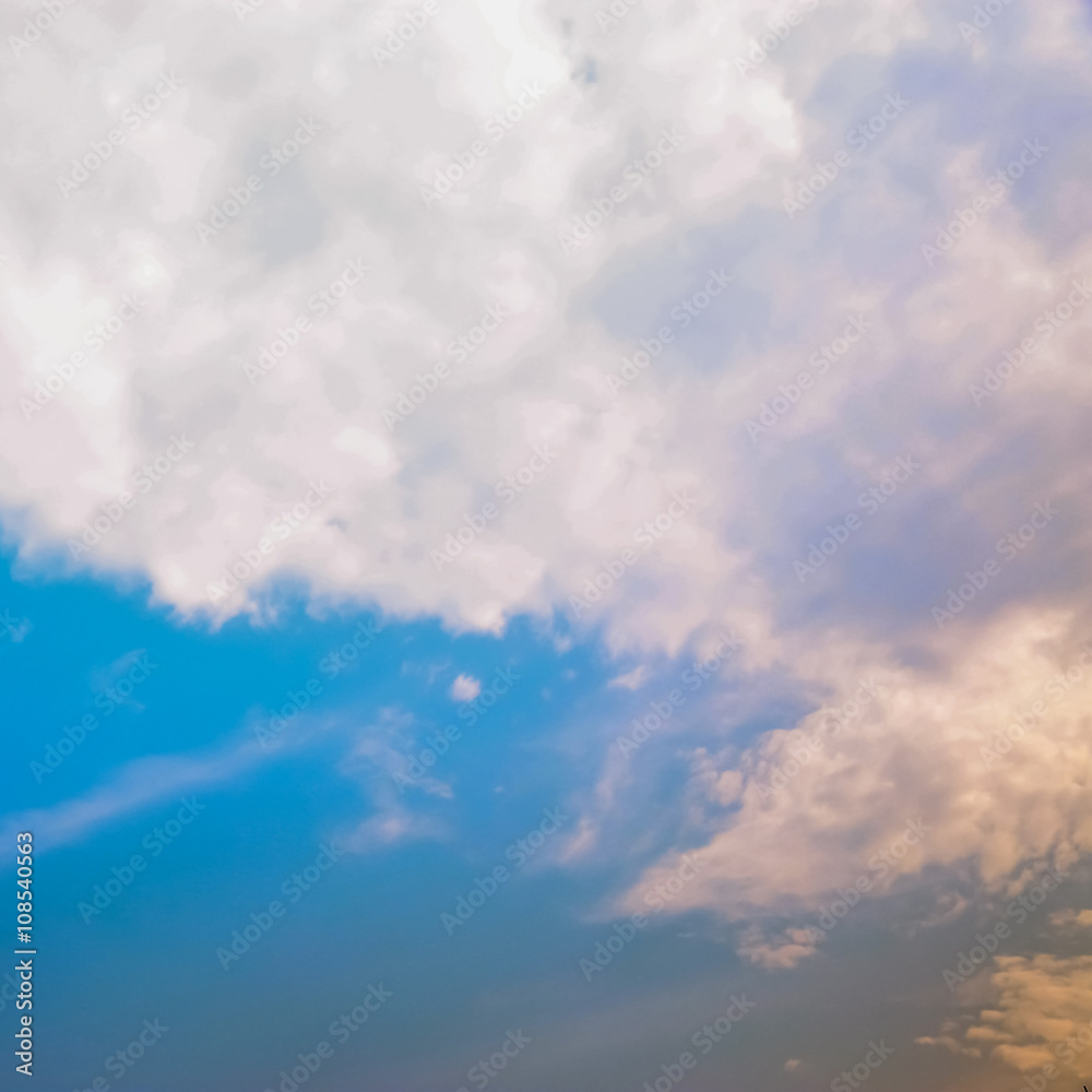 Obraz premium Clouds and sunset