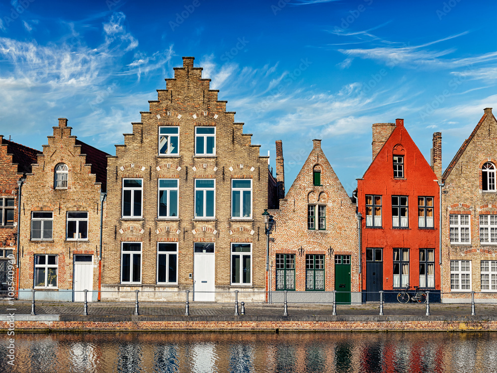 Fototapeta premium Bruges town view, Belgium