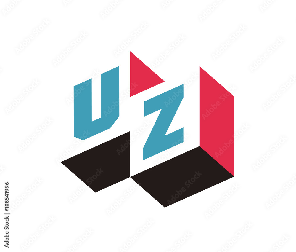 Fototapeta premium UZ Initial Logo for your startup venture
