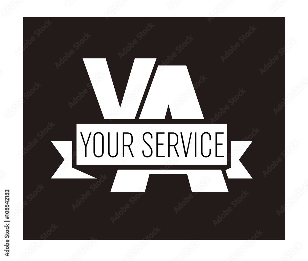 Obraz premium VA Initial Logo for your startup venture