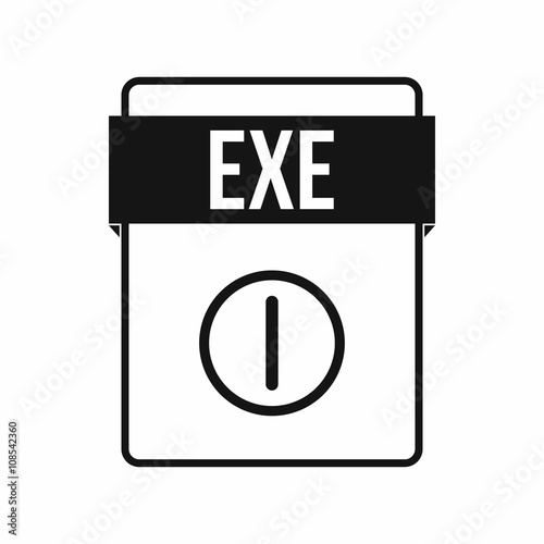 EXE file icon, simple style