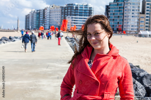 Model Jana in Oostende, Belgium photo