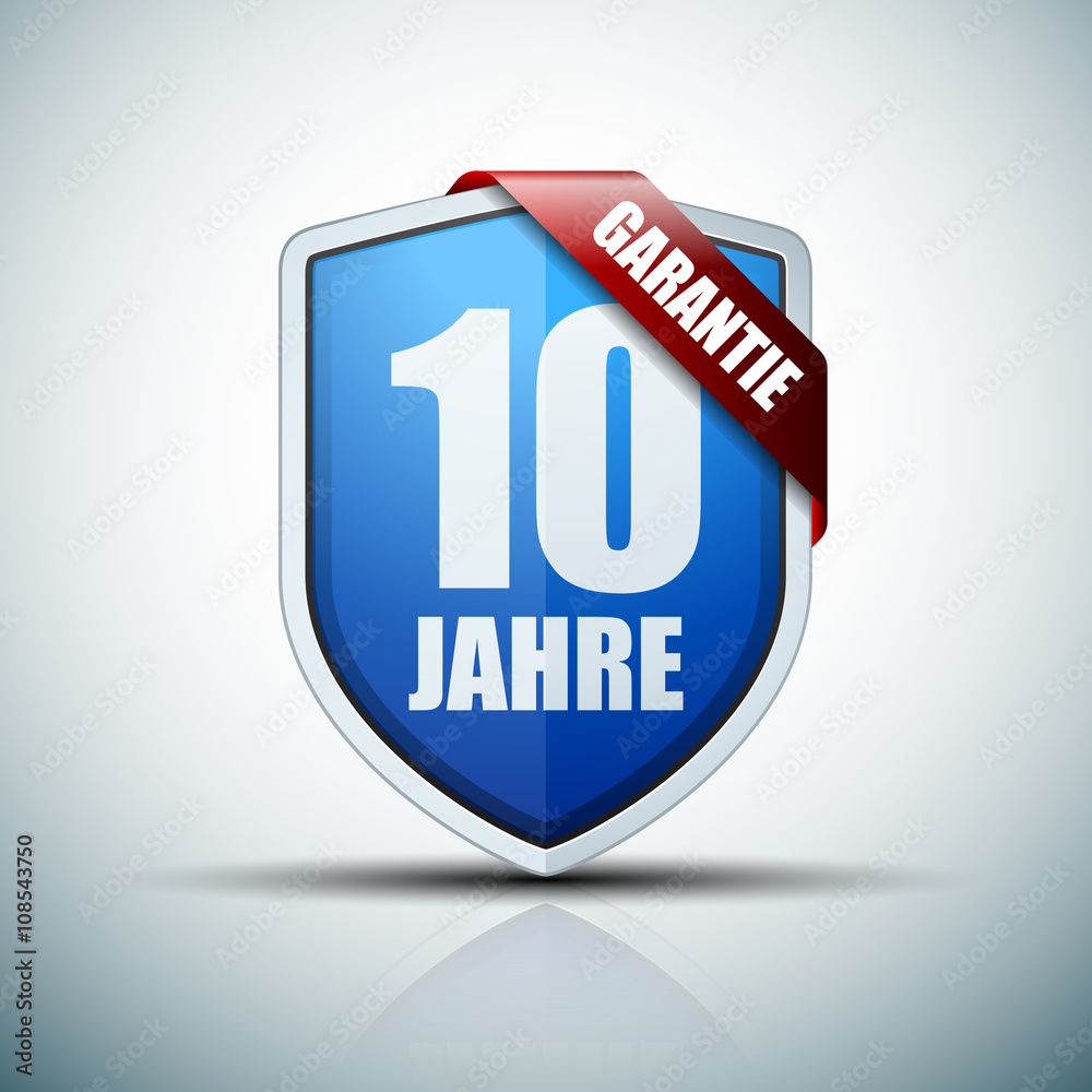 10 Year Warranty shield (non-English text - 10 Year Warranty) 10 Year Warranty shield (non-English text - 10 Year Warranty)