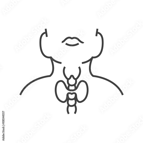 larynx, Medical Doctors Otolaryngology icon, line icon Style