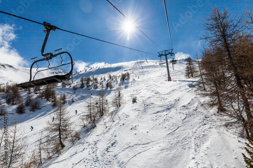 Ski resort Les Orres, Hautes-Alpes, France