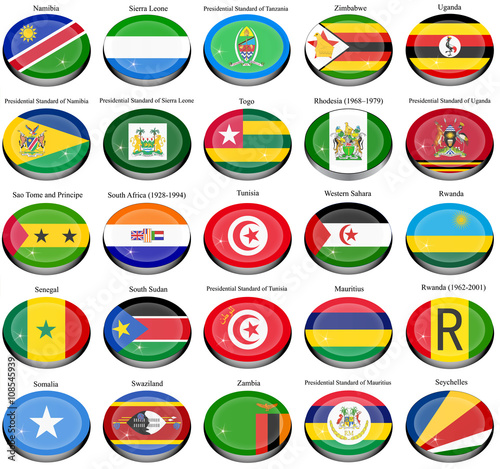 Set of icons. Flags of the Africa. Free Download Set of icons. Flags of the Africa. - GFXLoad