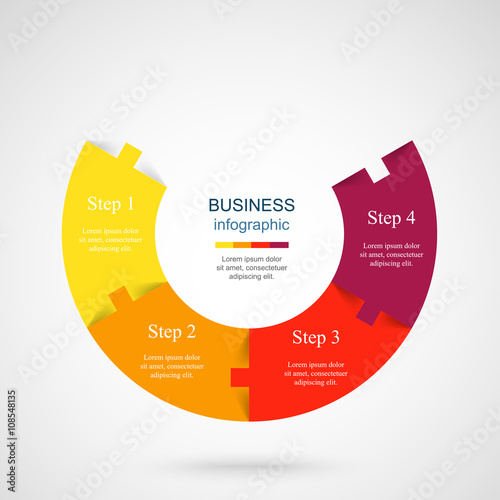 Vector infographic template