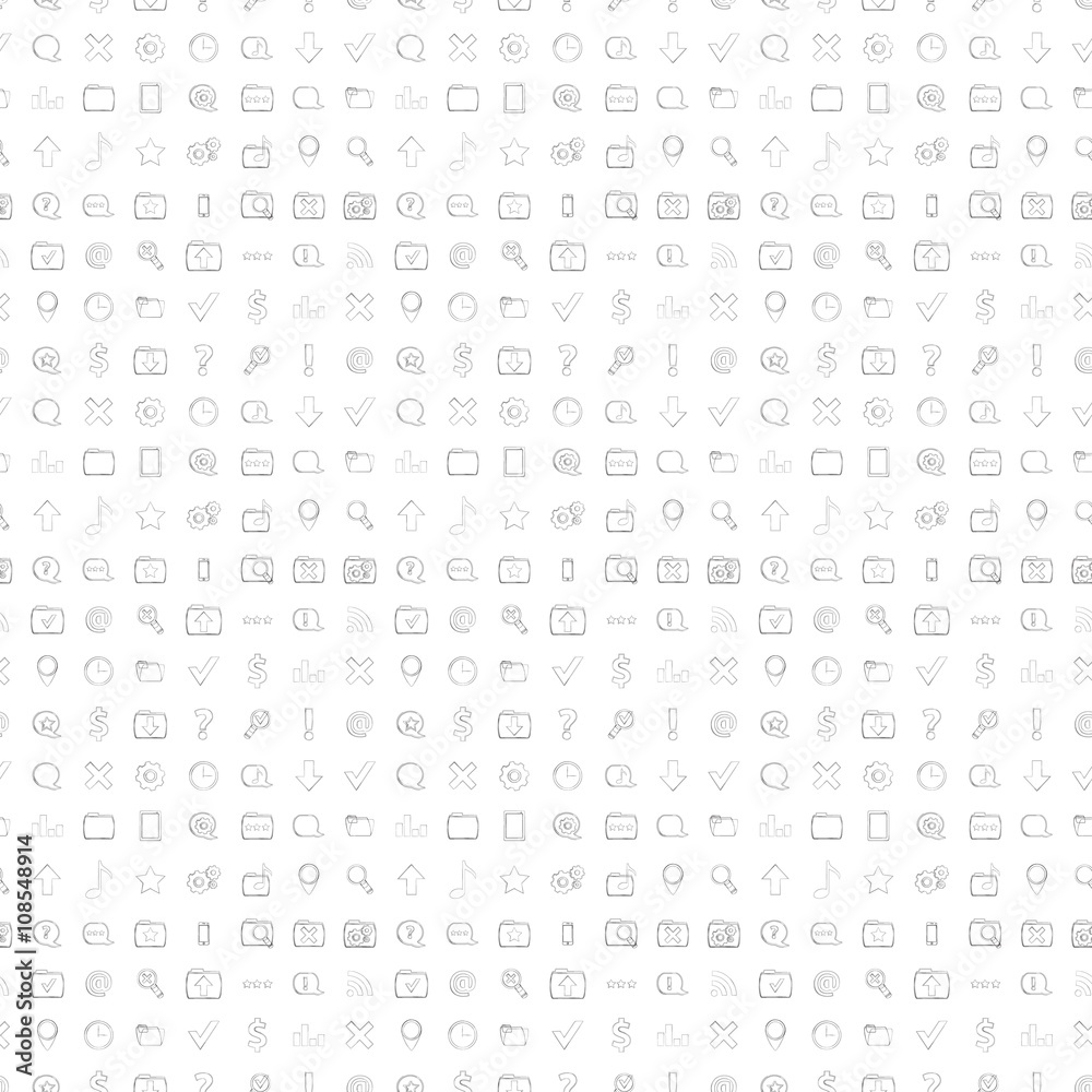 vector seamless background with web iconsv vector seamless background with web iconsv