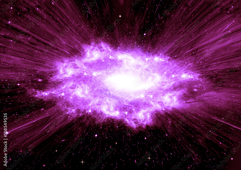 galaxy in a free space galaxy in a free space