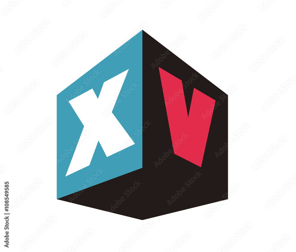 XV Initial Logo for your startup venture XV Initial Logo for your startup venture
