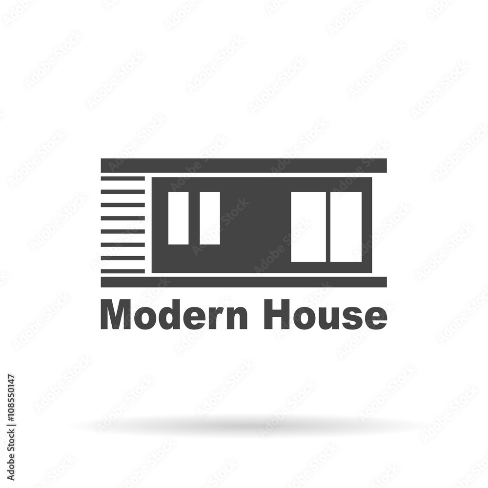 Modern House . House Real Estate logo design Modern House . House Real Estate logo design