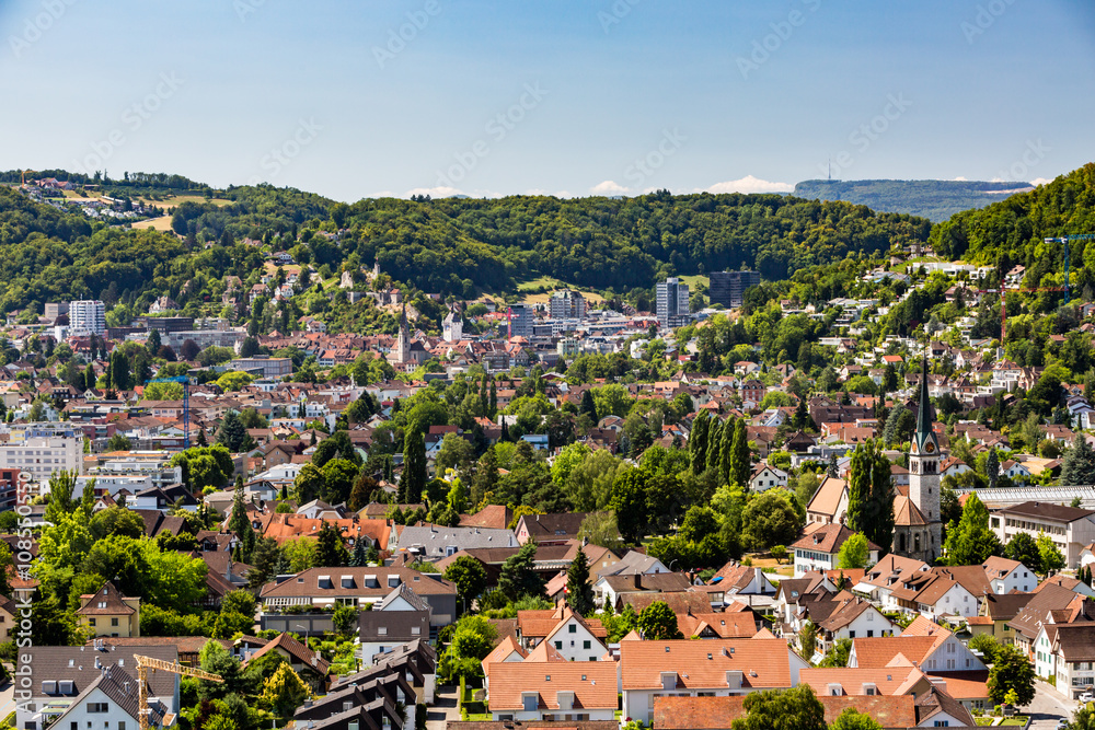 View from Mountain Lagern to Wettingen